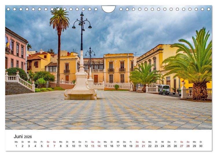 Produktbild: Teneriffas sch&ouml;nste St&auml;dte - La Laguna und La Orotava (Wandkalender 2026 DIN A4 quer), CALVENDO Monatskalender