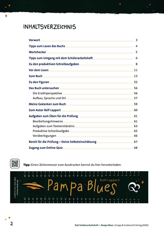 Produktbild: Pampa Blues &ndash; Sch&uuml;lerarbeitsheft f&uuml;r Deutsch als Zweitsprache