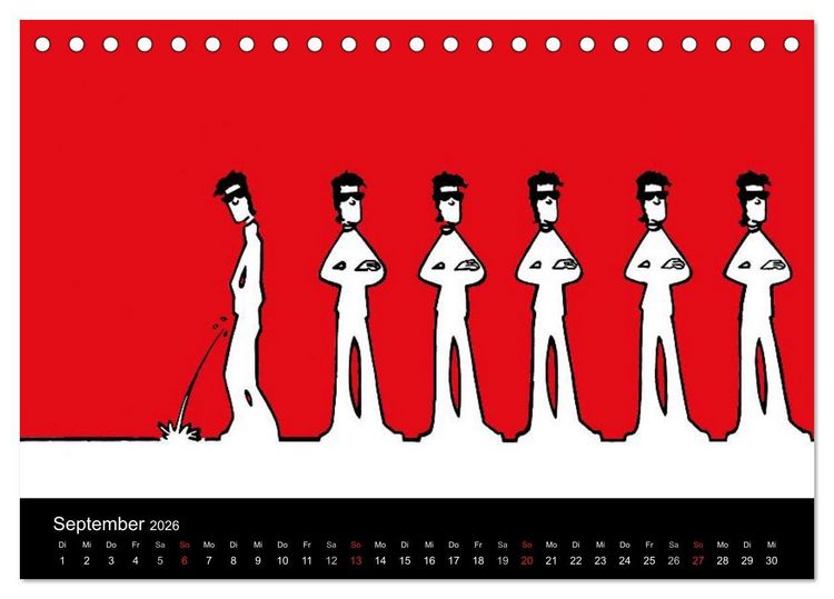 Produktbild: Humorvolle PopArt - Kunstkalender von Claudia Elsner (Tischkalender 2026 DIN A5 quer), CALVENDO Monatskalender
