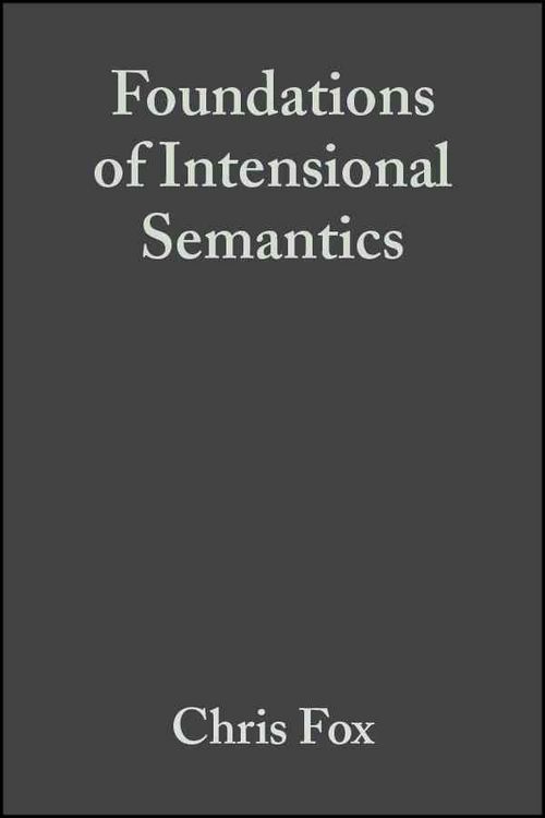 Produktbild: Foundations of Intensional Semantics