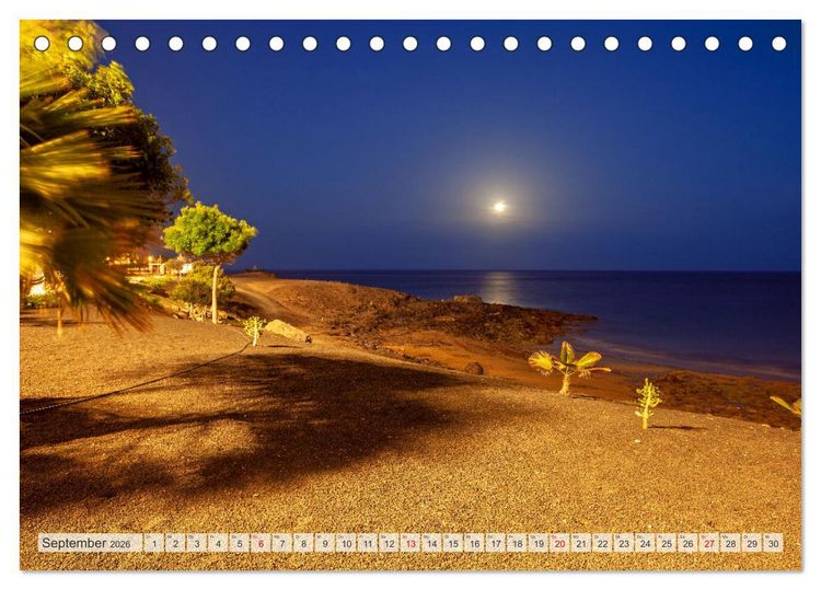 Produktbild: Urlaubsparadies Lanzarote (Tischkalender 2026 DIN A5 quer), CALVENDO Monatskalender