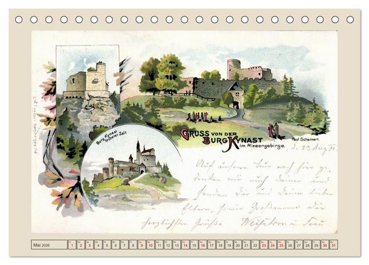 Produktbild: Gru&szlig; von der Schneekoppe (Tischkalender 2026 DIN A5 quer), CALVENDO Monatskalender