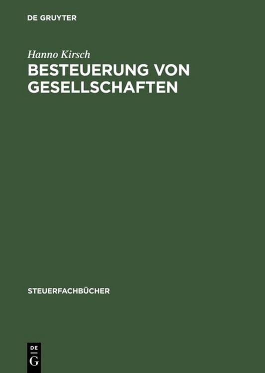 Produktbild: Besteuerung von Gesellschaften