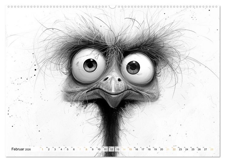 Produktbild: Tierisches Tohuwabohu (hochwertiger Premium Wandkalender 2026 DIN A2 quer), Kunstdruck in Hochglanz