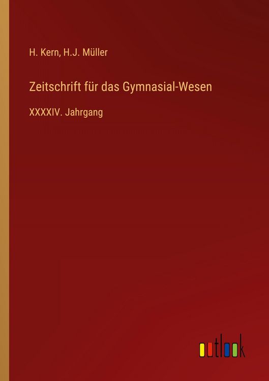 Produktbild: Zeitschrift f&uuml;r das Gymnasial-Wesen