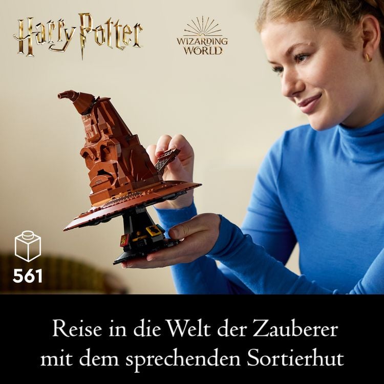 Produktbild: LEGO Harry Potter Der Sprechende Hut von Hogwarts, baubares Modell 76429