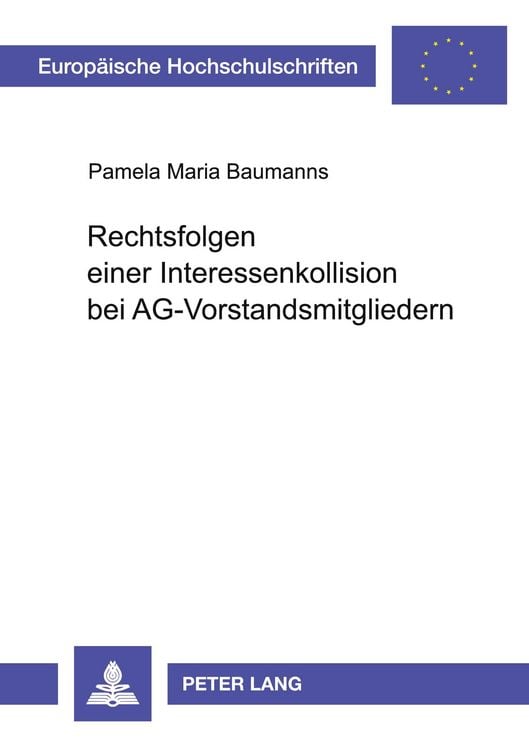 Produktbild: Rechtsfolgen einer Interessenkollision bei AG-Vorstandsmitgliedern