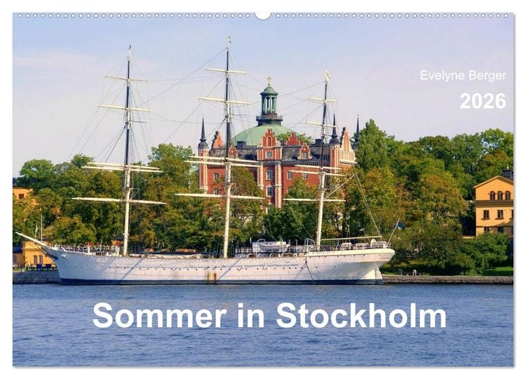 Produktbild: Sommer in Stockholm 2026 (Wandkalender 2026 DIN A2 quer), CALVENDO Monatskalender