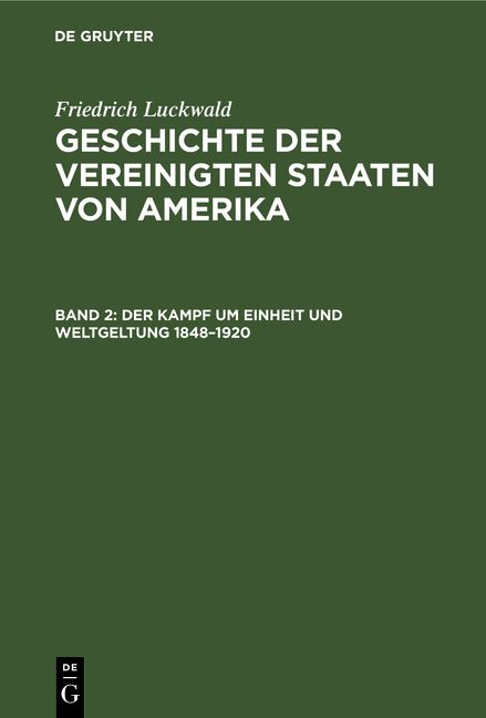 Produktbild: Der Kampf um Einheit und Weltgeltung 1848&ndash;1920