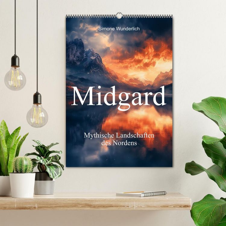 Produktbild: Midgard - Mythische Landschaften des Nordens (Wandkalender 2026 DIN A2 hoch), CALVENDO Monatskalender