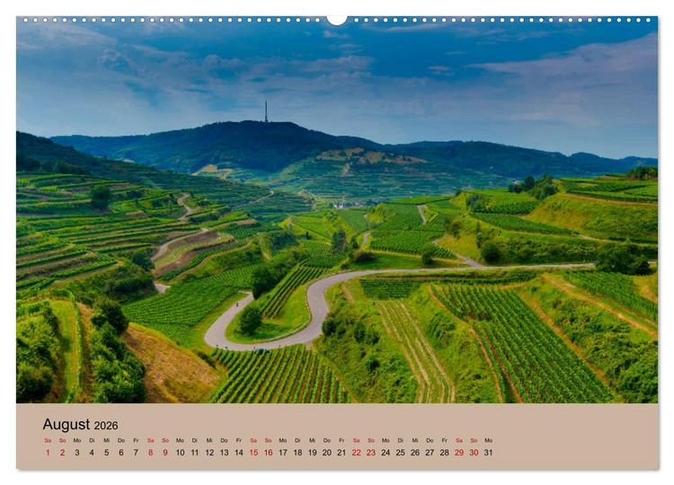 Produktbild: Kaiserstuhlblicke (Wandkalender 2026 DIN A2 quer), CALVENDO Monatskalender