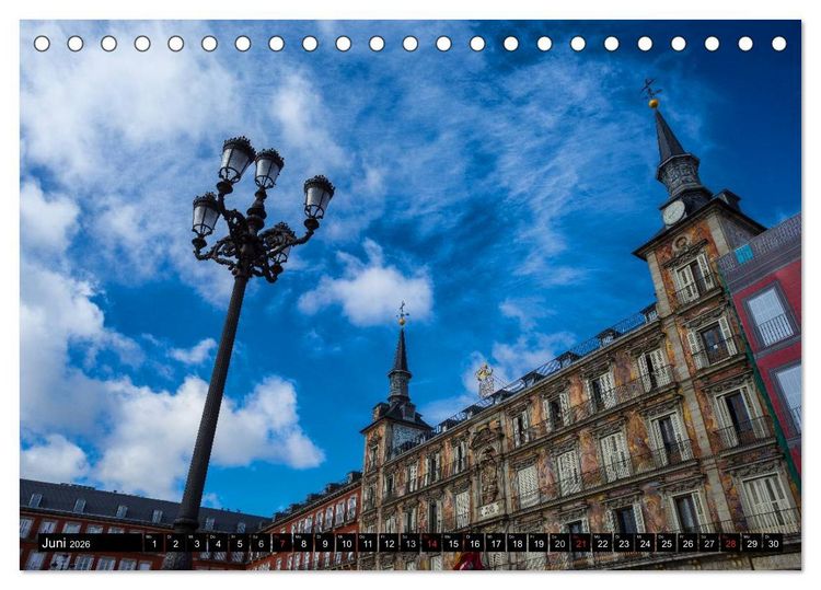 Produktbild: Metropole Madrid (Tischkalender 2026 DIN A5 quer), CALVENDO Monatskalender
