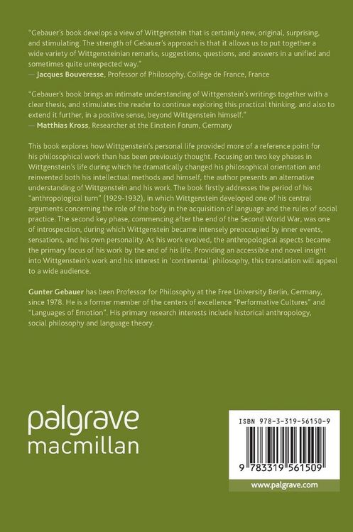Produktbild: Wittgenstein's Anthropological Philosophy