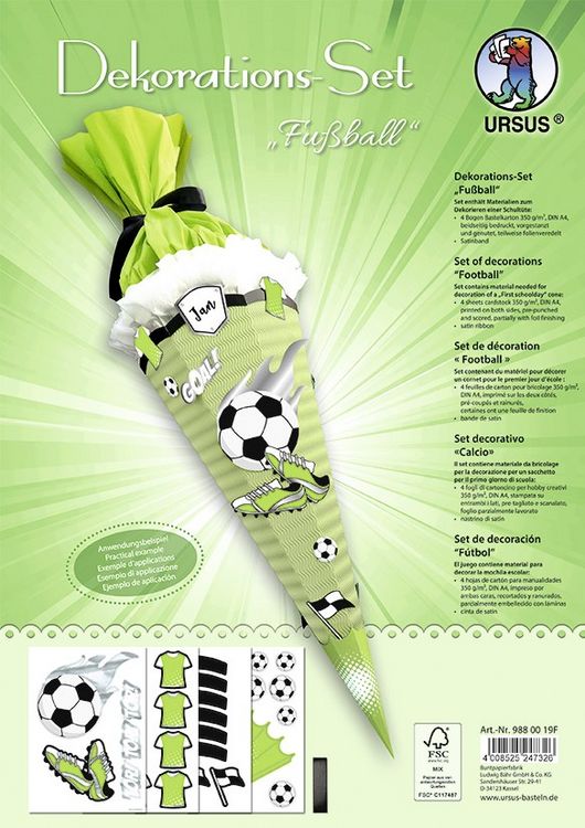 Produktbild: URSUS Dekorations-Set "Fu&szlig;ball"