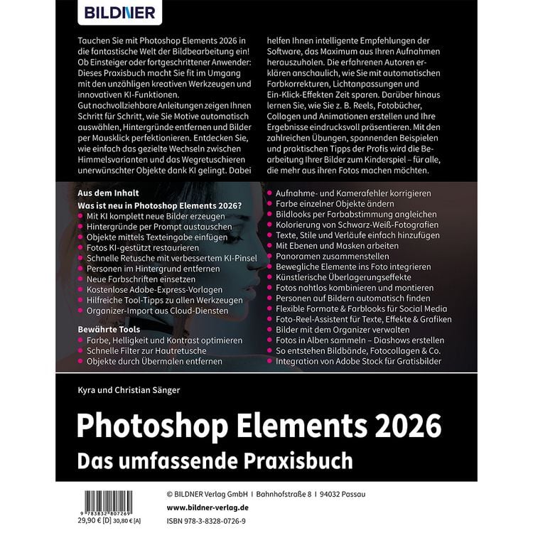 Produktbild: Photoshop Elements 2026 - Das umfangreiche Praxisbuch