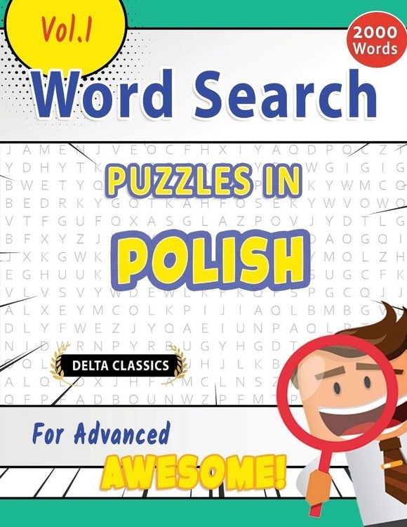 Produktbild: Word Search Puzzles in Polish For Advanced - Awesome! Vol.1 - Delta Classics