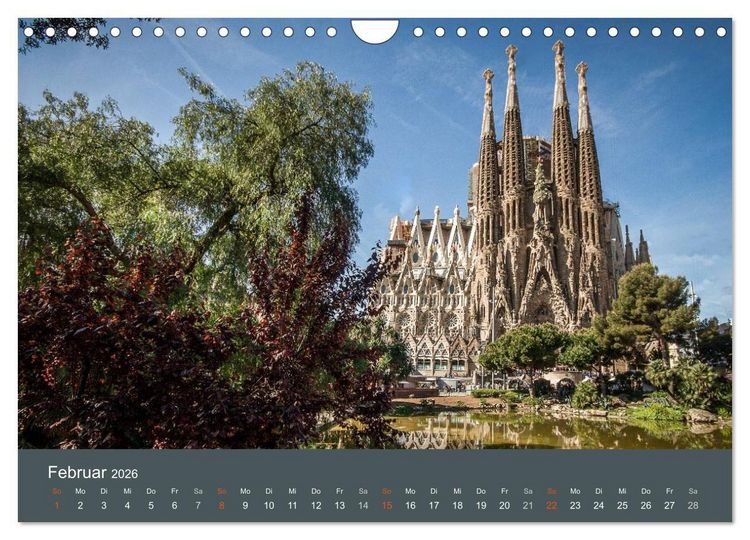Produktbild: Barcelona - Faszinierende Architektur (Wandkalender 2026 DIN A4 quer), CALVENDO Monatskalender