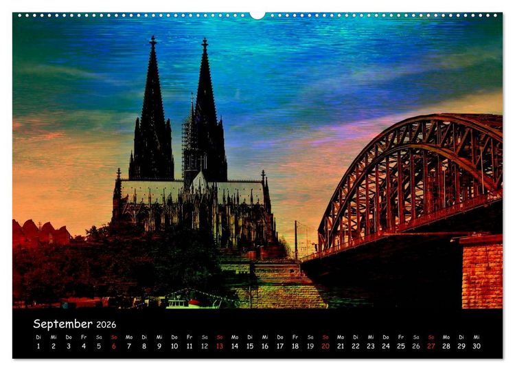 Produktbild: K&ouml;ln (hochwertiger Premium Wandkalender 2026 DIN A2 quer), Kunstdruck in Hochglanz