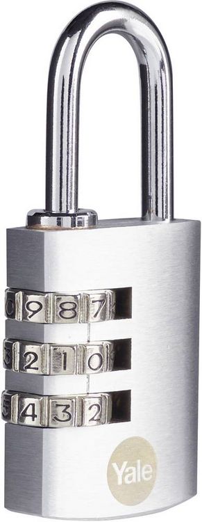 Produktbild: YALE Y151B/30/125/1 Vorh&auml;ngeschloss 30mm Silber Zahlenschloss
