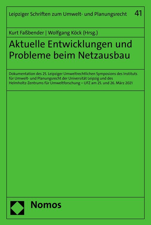 Produktbild: Aktuelle Entwicklungen und Probleme beim Netzausbau