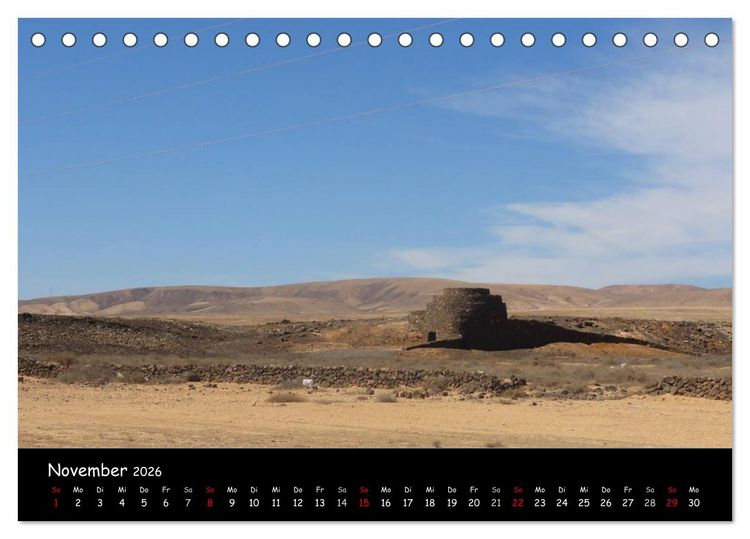 Produktbild: Fuerteventura - karge Sch&ouml;nheit (Tischkalender 2026 DIN A5 quer), CALVENDO Monatskalender