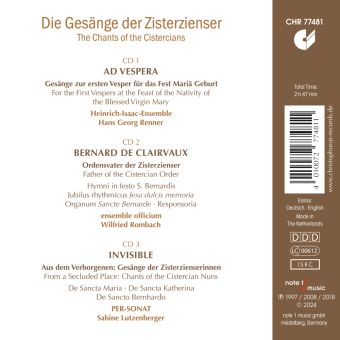 Produktbild: The Chants of the Cistercians