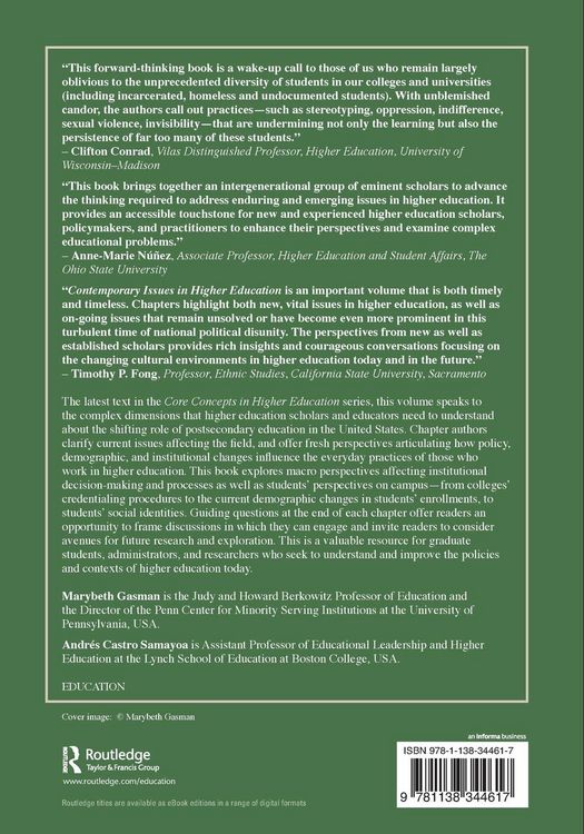 Produktbild: Contemporary Issues in Higher Education