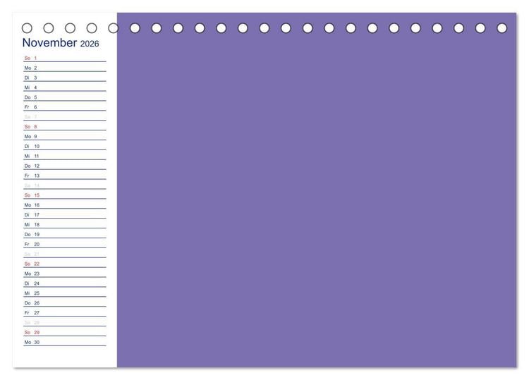 Produktbild: Farbiger Bastelkalender (Tischkalender 2026 DIN A5 quer), CALVENDO Monatskalender