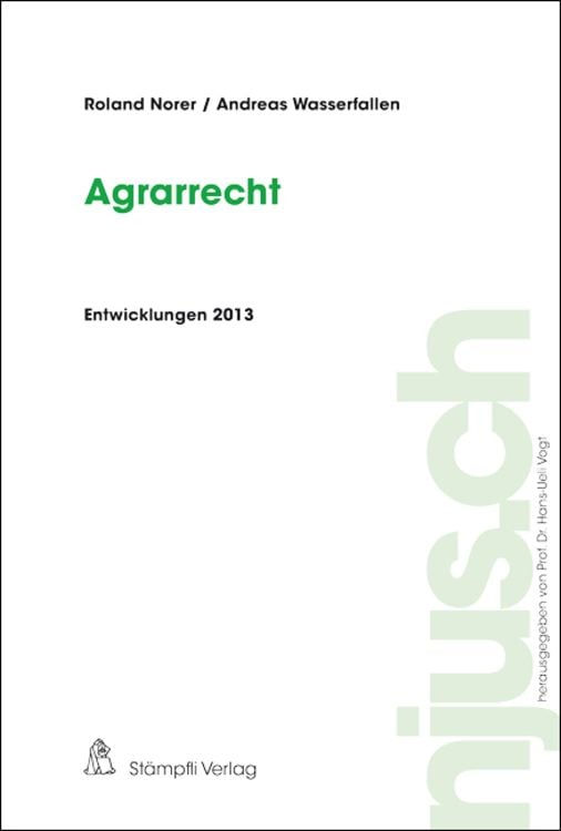 Produktbild: Agrarrecht, Entwicklungen 2013