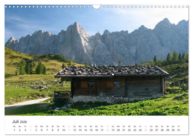 Produktbild: Bergwelten - Vom Voralpenland zu den Zentralalpen (Wandkalender 2026 DIN A3 quer), CALVENDO Monatskalender