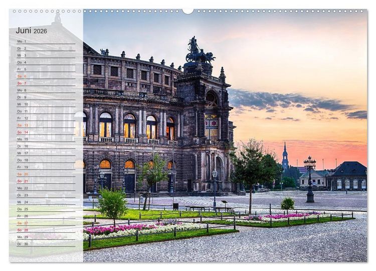 Produktbild: Wundersch&ouml;nes Dresden (Wandkalender 2026 DIN A2 quer), CALVENDO Monatskalender