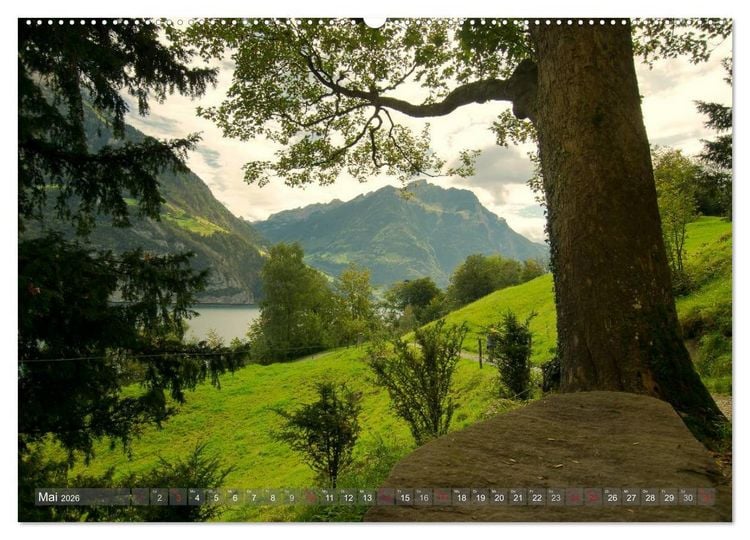 Produktbild: Der Zauber der Schweizer Berge (Wandkalender 2026 DIN A2 quer), CALVENDO Monatskalender