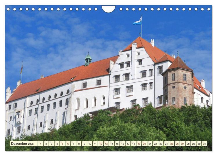 Produktbild: Unterwegs in Landshut (Wandkalender 2026 DIN A4 quer), CALVENDO Monatskalender