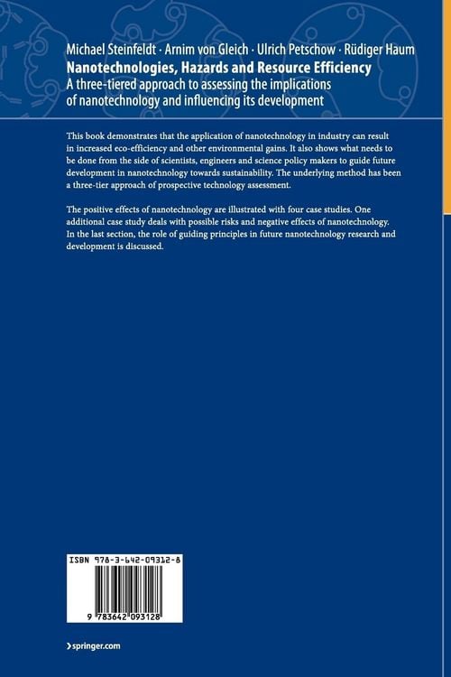 Produktbild: Nanotechnologies, Hazards and Resource Efficiency
