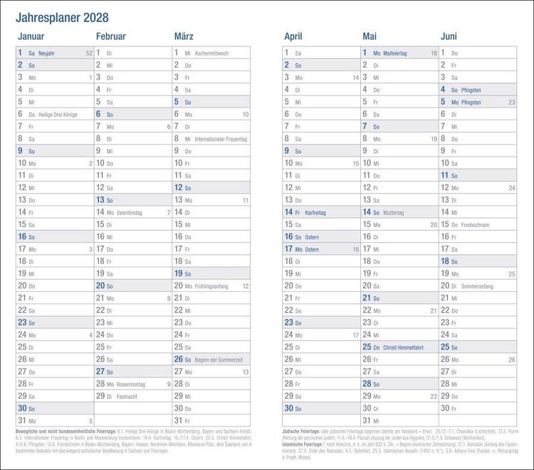 Produktbild: Wochen-Taschenkalender, schwarz 2027