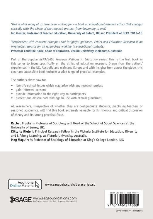 Produktbild: Ethics and Education Research