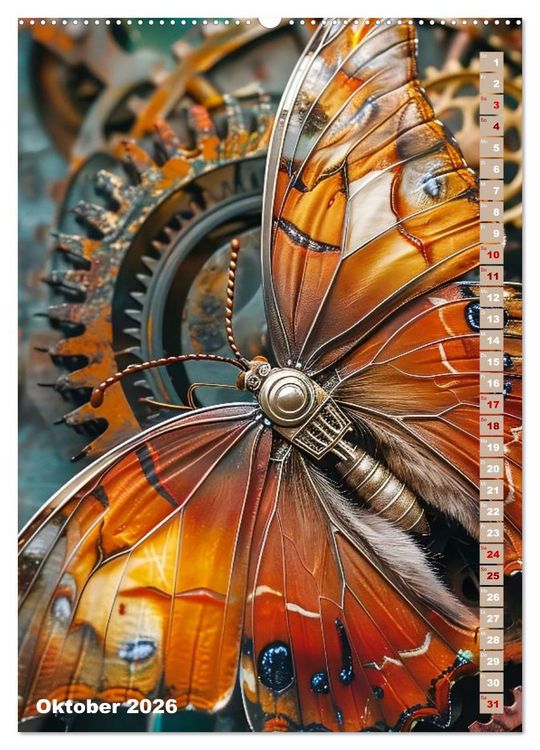 Produktbild: Steampunk Fauna (hochwertiger Premium Wandkalender 2026 DIN A2 hoch), Kunstdruck in Hochglanz