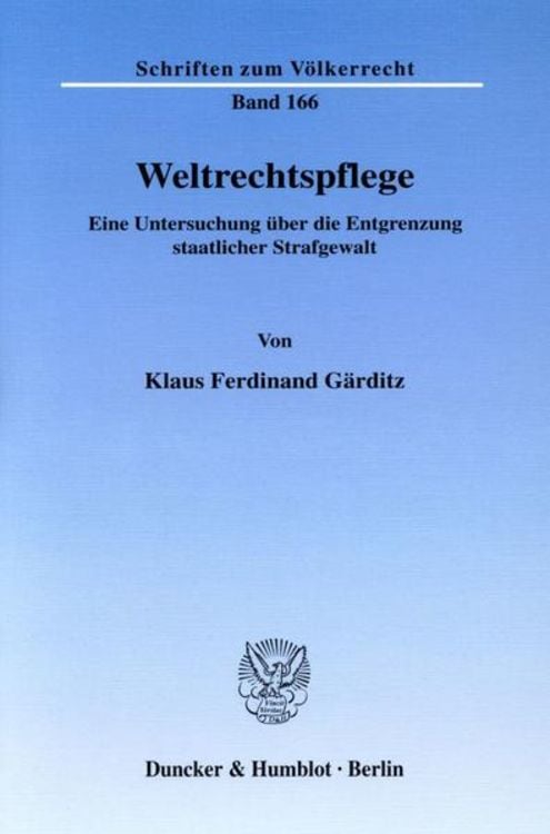 Produktbild: Weltrechtspflege.