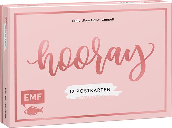 Produktbild: Hooray &ndash; 12 Handlettering Postkarten: Tanja "Frau H&ouml;lle" Cappell