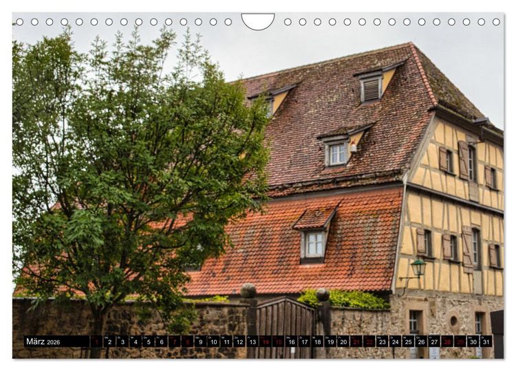 Produktbild: Rothenburg o.d. Tauber - Ansichten einer mittelalterlichen Stadt (Wandkalender 2026 DIN A4 quer), CALVENDO Monatskalender