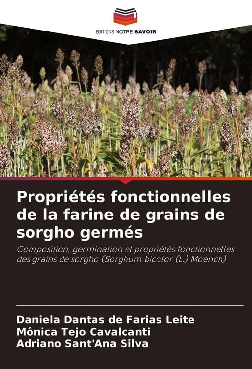 Produktbild: Propri&eacute;t&eacute;s fonctionnelles de la farine de grains de sorgho germ&eacute;s
