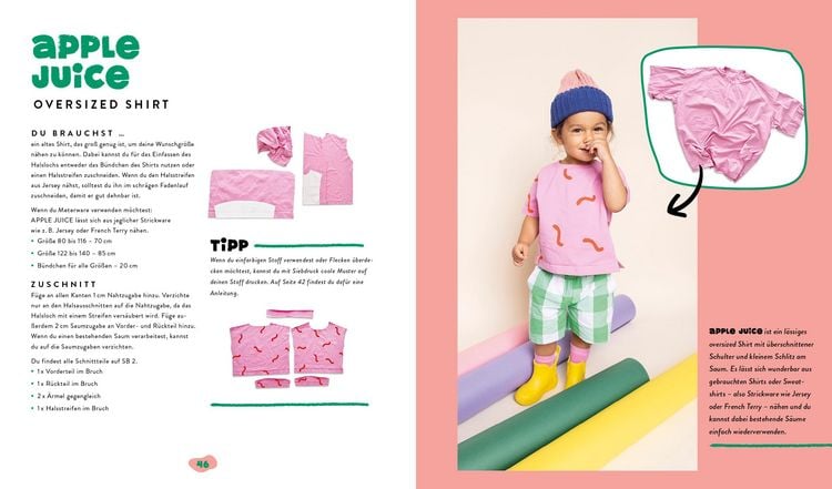 Produktbild: Fashion Fruits &ndash; N&auml;hen f&uuml;r Kids! 15 Teile, eine Kollektion: Sag Tsch&uuml;ss zur Fast Fashion!