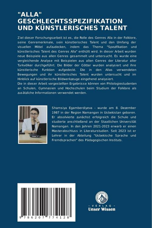 Produktbild: "alla" Geschlechtsspezifikation und K&uuml;nstlerisches Talent