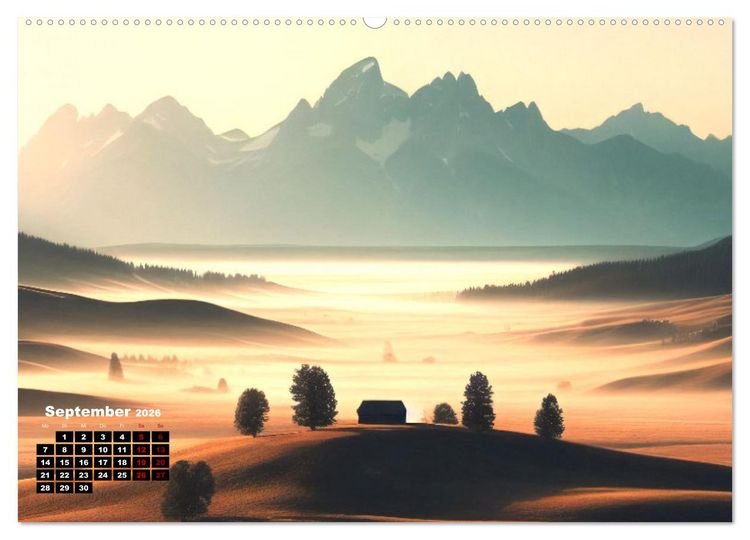 Produktbild: Pr&auml;rie Welten - Ein Kalender, der die Seele der Pr&auml;rie einf&auml;ngt. (hochwertiger Premium Wandkalender 2026 DIN A2 quer), Kunstdruck in Hochglanz