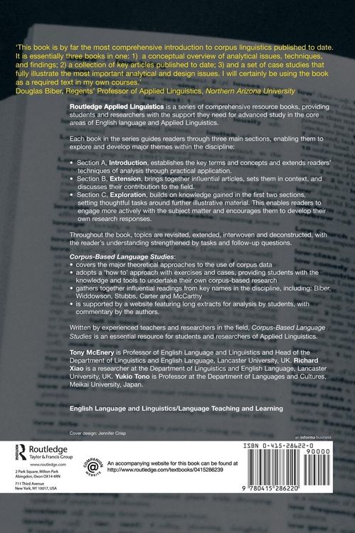 Produktbild: Corpus-Based Language Studies