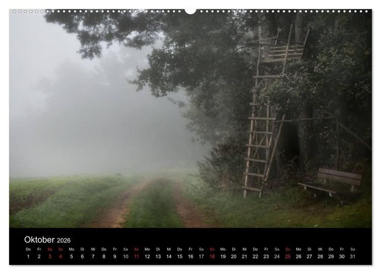 Produktbild: Kanzelkalender 2026 (Wandkalender 2026 DIN A2 quer), CALVENDO Monatskalender