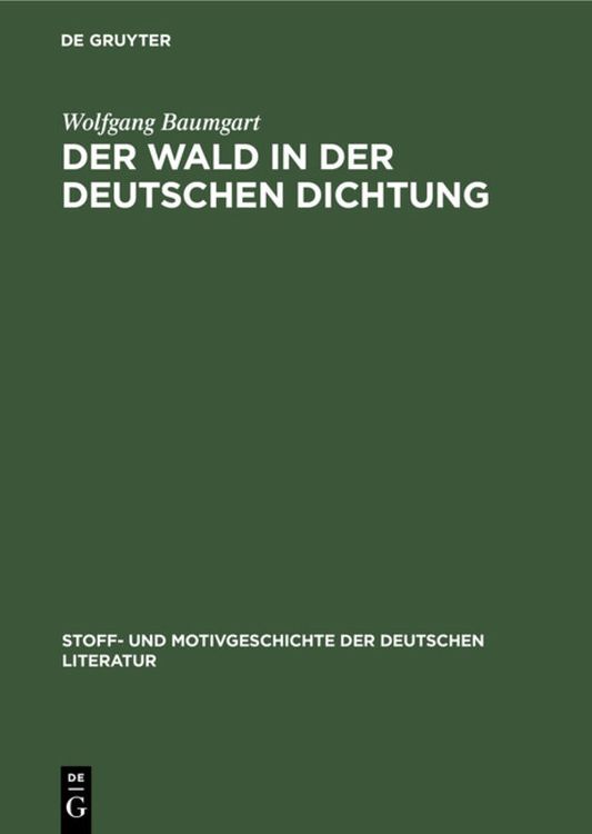 Produktbild: Der Wald in der deutschen Dichtung
