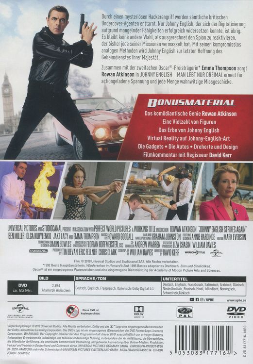 Produktbild: Johnny English - Man lebt nur dreimal