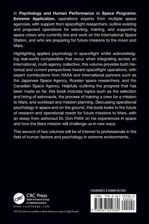 Produktbild: Psychology and Human Performance in Space Programs