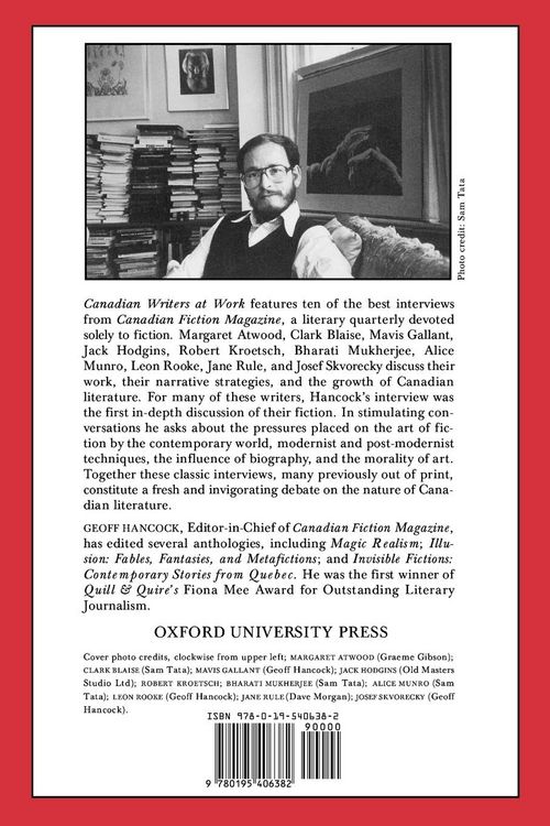 Produktbild: Canadian Writers at Work